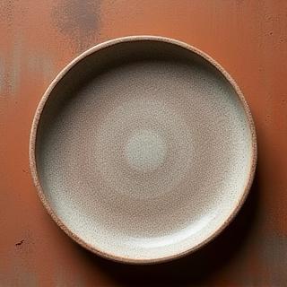 Folyómeder Tányér - Rusztikus stílusú kerámia tányér