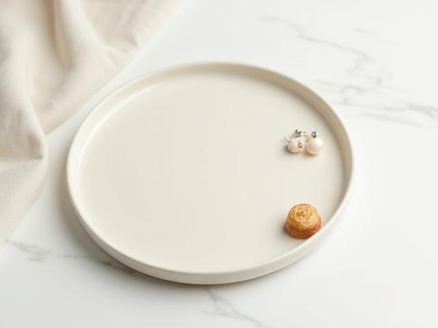 Decorative ceramic plate for desserts or small items