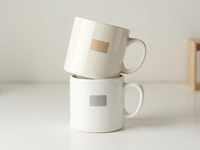 Egyedi céglogóval ellátott kerámia bögrék